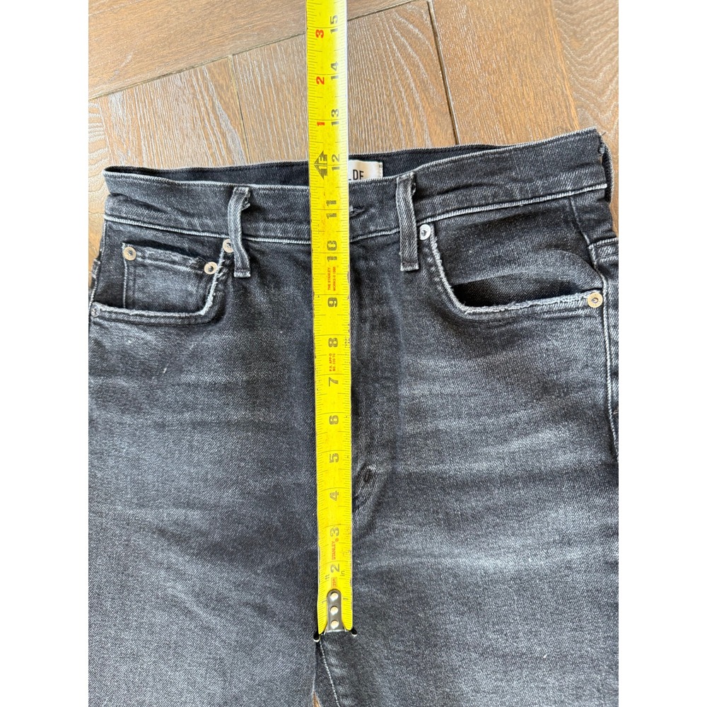 Agolde Pinch Waist Skinny Jeans Womens in Black Size 27 (P1) - Picture 6 of 7